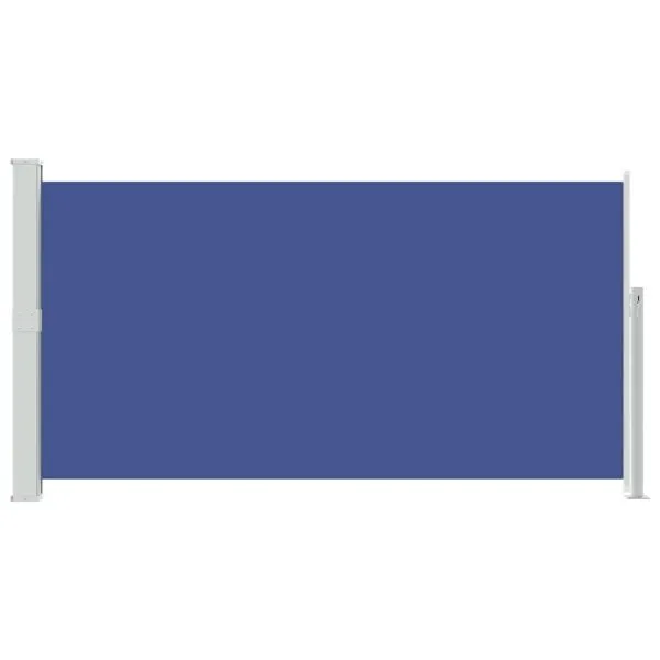 Copertină laterală retractabilă de terasă, albastru, 170×300 cm