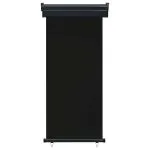 Copertină laterală de balcon, negru, 80 x 250 cm