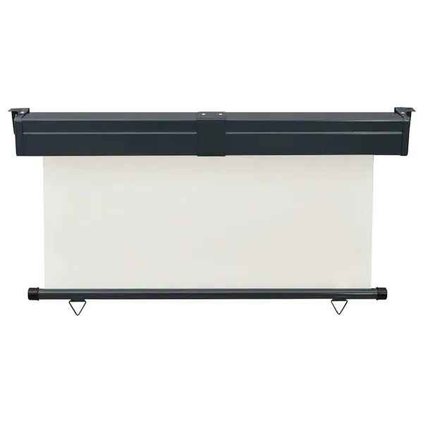 Copertină laterală de balcon, crem, 145×250 cm