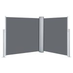 Copertină laterală retractabilă, antracit, 100 x 600 cm