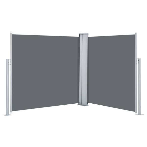 Copertină laterală retractabilă, antracit, 100 x 600 cm