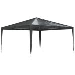 Cort de petrecere profesional, antracit, 4 x 4 m, 90 g/m²