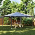 Cort de petrecere profesional, antracit, 4 x 4 m, 90 g/m²