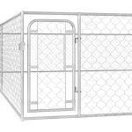 Padoc de exterior pentru câini, 6 x 6 x 1 m, oțel galvanizat
