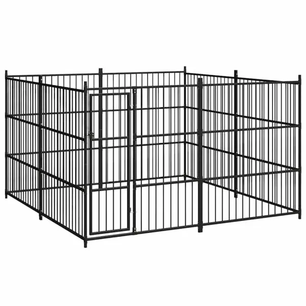 Padoc de exterior pentru câini, 300 x 300 x 185 cm