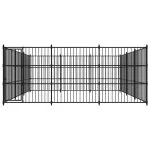 Padoc de exterior pentru câini, 450x450x185 cm