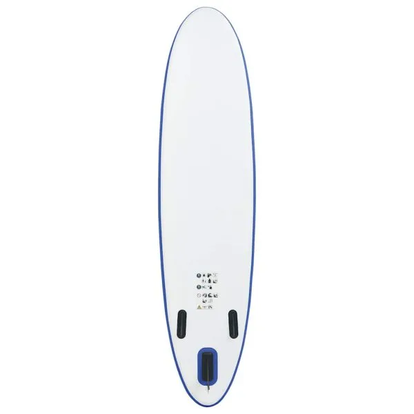 Set placă stand up paddle SUP surf gonflabilă, albastru și alb
