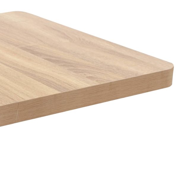 Masă de bistro, maro deschis, 60×60 cm, MDF