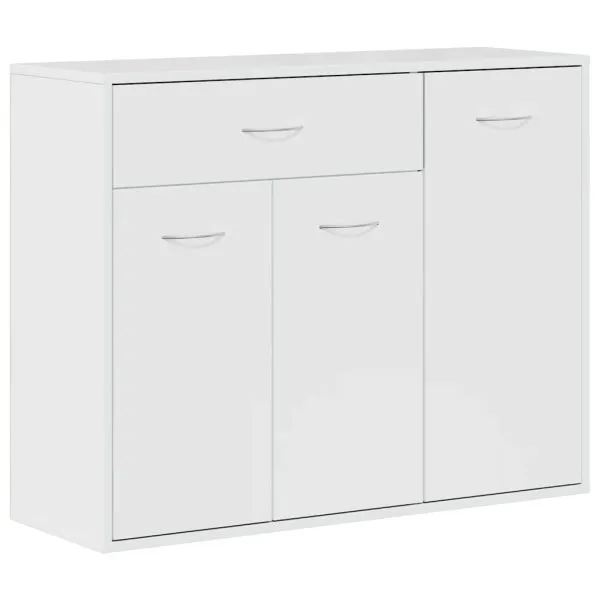 dulap, alb extralucios, 88x30x70 cm, lemn prelucrat
