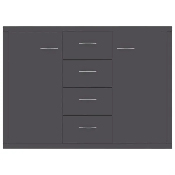 Dulap, gri, 88 x 30 x 65 cm, lemn prelucrat