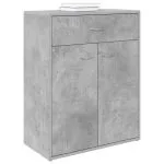 Dulap, gri beton, 60x30x75 cm, lemn prelucrat