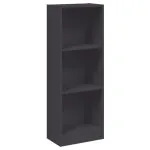 Bibliotecă cu 3 rafturi, alb, 40x24x109 cm, lemn compozit