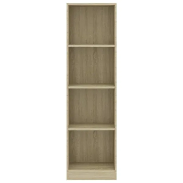 Bibliotecă 4 rafturi stejar sonoma 40x24x142 cm, lemn prelucrat
