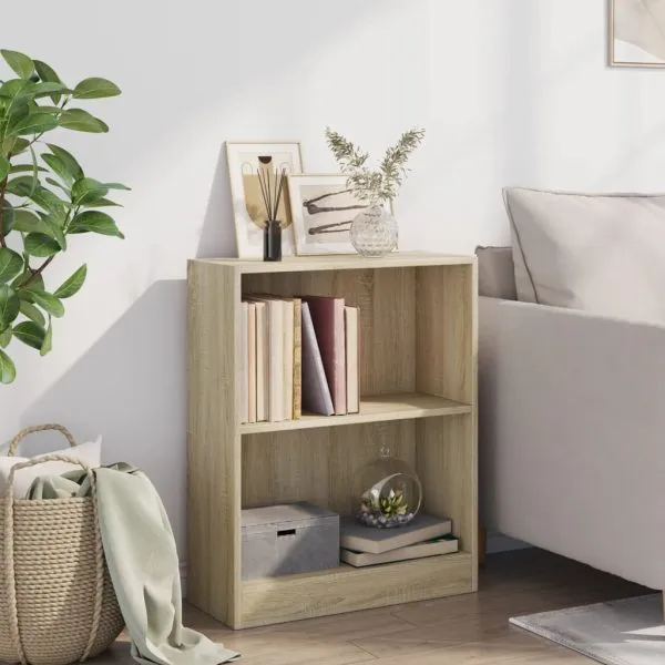 Bibliotecă, stejar sonoma, 60x24x76 cm, lemn compozit