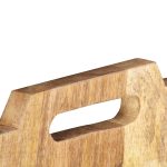 Suport reviste montat pe perete, 33x10x67 cm, lemn masiv mango