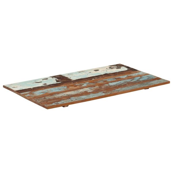 Blat masă dreptunghiular 60×100 cm lemn masiv reciclat 15-16 mm