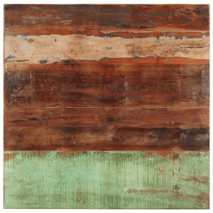 Blat de masă pătrat, 80 x 80 cm, lemn masiv reciclat, 15-16 mm