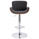 Scaun de bar, gri, material textil