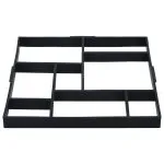 Matrițe pentru pavaje, 2 buc., 50,4 x 50,4 x 4,3 cm, plastic