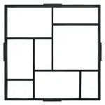 Matrițe pentru pavaje, 2 buc., 50,4 x 50,4 x 4,3 cm, plastic