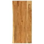 Blat lavoar de baie, 140x52x2,5 cm, lemn masiv de acacia