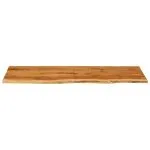 Blat lavoar de baie, 140x52x2,5 cm, lemn masiv de acacia