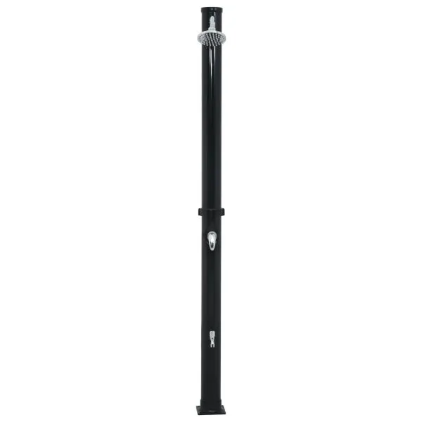 Duș solar, negru, 220 cm, 20 L