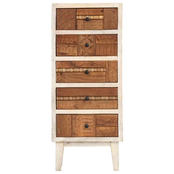 Dulap cu sertare, 45 x 30 x 105 cm, lemn masiv reciclat