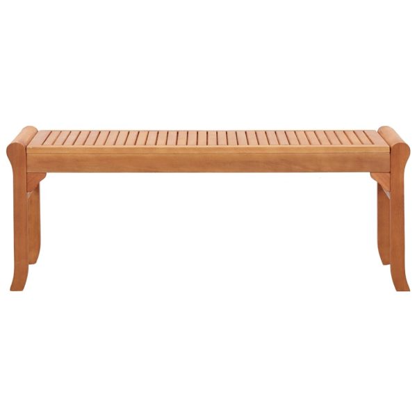 Bancă de grădină cu 2 locuri, 120 cm, lemn masiv de eucalipt
