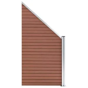 Panou de gard, maro, 95x(105-180) cm, WPC