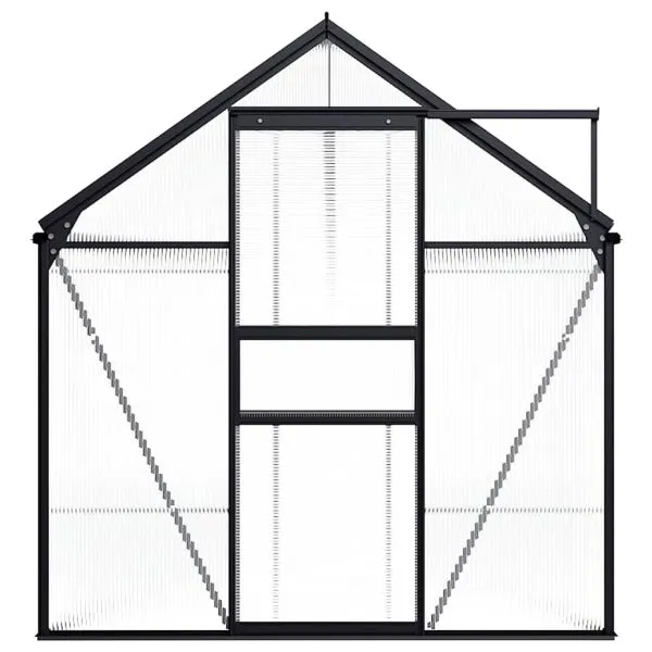 Seră, antracit, 8,17 m², aluminiu