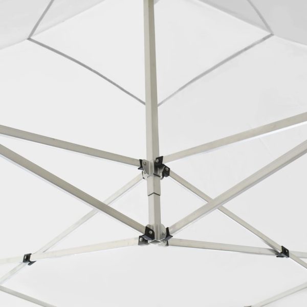Cort de petrecere pliabil profesional, alb, 2 x 2 m, aluminiu