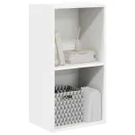 Bibliotecă, alb, 40x30x76,5 cm, lemn prelucrat