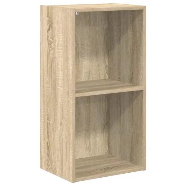 Bibliotecă 2 rafturi stejar sonoma 40x30x76,5 cm lemn prelucrat