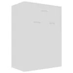Pantofar, alb, 60x35x84 cm, lemn prelucrat