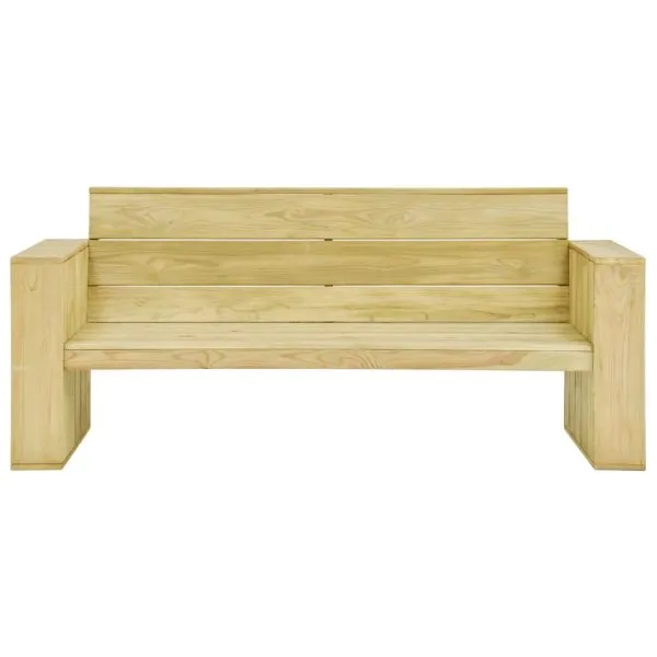 Bancă de grădină, 179 cm, lemn de pin tratat
