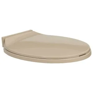 Capac WC cu închidere silențioasă, bej, oval