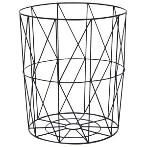 Măsuță de cafea, negru, Ø 47 cm