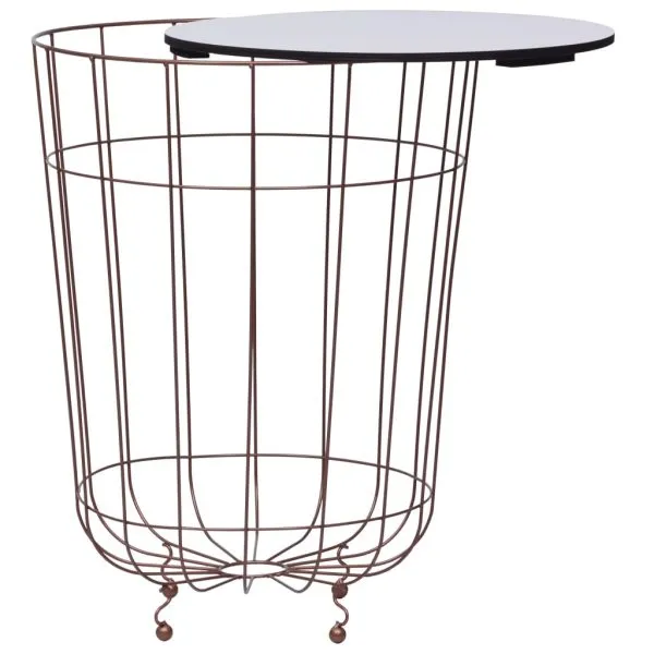 Măsuță de cafea, auriu, Ø 40 cm