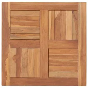 Blat de masă, 60 x 60 x 2,5 cm, lemn masiv de tec