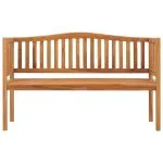 Bancă de grădină, 150 cm, lemn masiv de tec