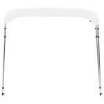 Parasolar barcă Bimini cu 4 arcuri, alb, 243x180x137 cm