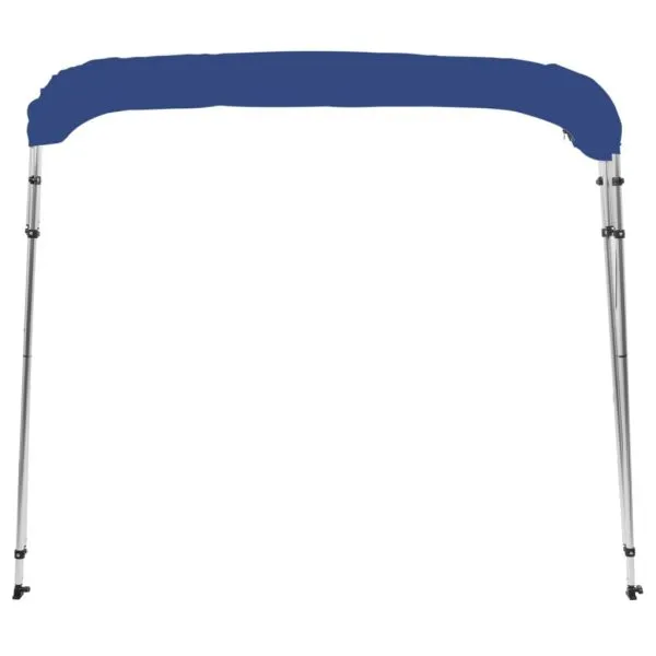 Parasolar barcă Bimini cu 4 arcuri, albastru, 243x196x137 cm