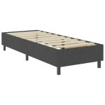 Cadru pat continental, gri, 80×200 cm, material textil