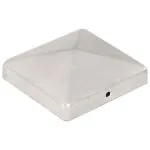 Capace stâlpi gard piramidă 6 buc. metal galvanizat 101×101 mm