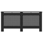 Mască de calorifer, negru, 172 x 19 x 81,5 cm, MDF