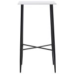 Set mobilier de bar, 5 piese, gri închis, material textil