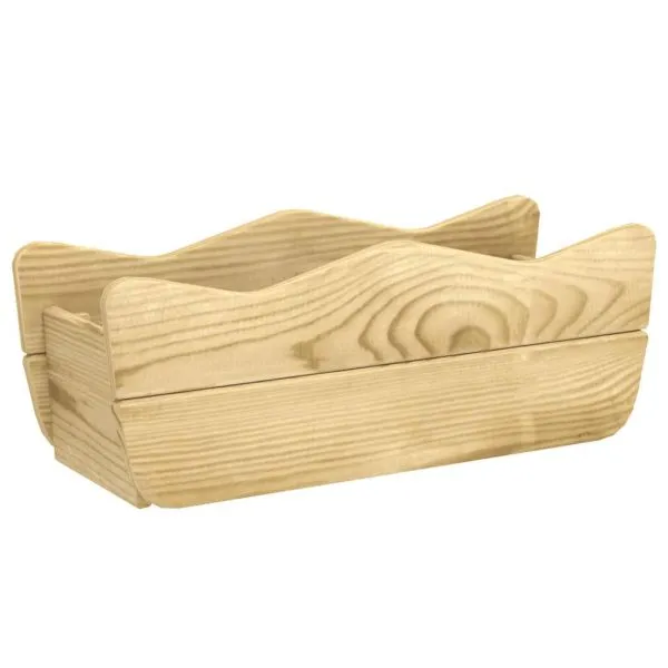 Strat înălțat de grădină, 50x18x18 cm, lemn de pin tratat