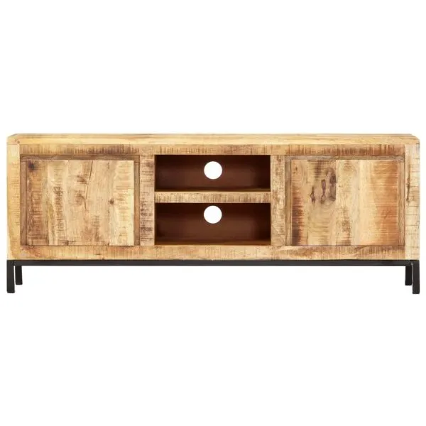 Comodă TV, 118 x 30 x 45 cm, lemn masiv de mango