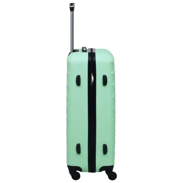 Set de valize cu carcasă rigidă, 2 piese, verde mentă, ABS